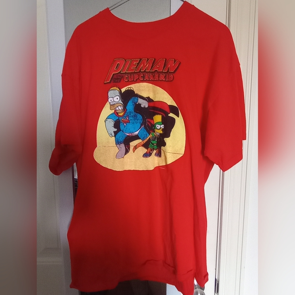 Red Graphic men's Simpsons T-Shirt